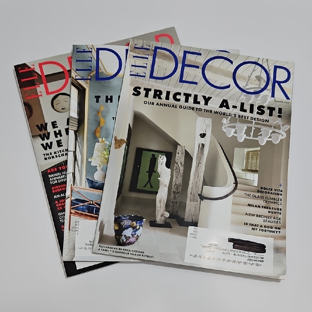 Elle Decor Luxury Interior Design Home Improvement Lifestyle Magazine 3 Issues